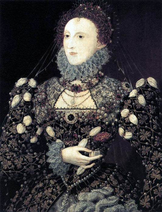  Nicholas Hilliard Portrait of Elizabeth I, Queen of England - Canvas Print