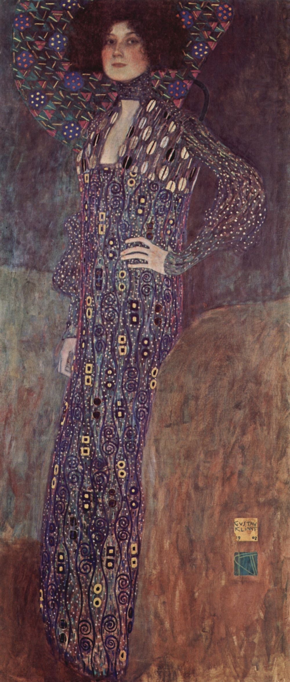  Gustav Klimt Portrait of Emilie Floge - Canvas Print