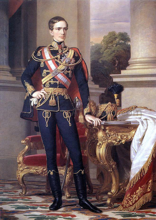  Miklos Barabas Portrait of Emperor Franz Joseph I - Canvas Print