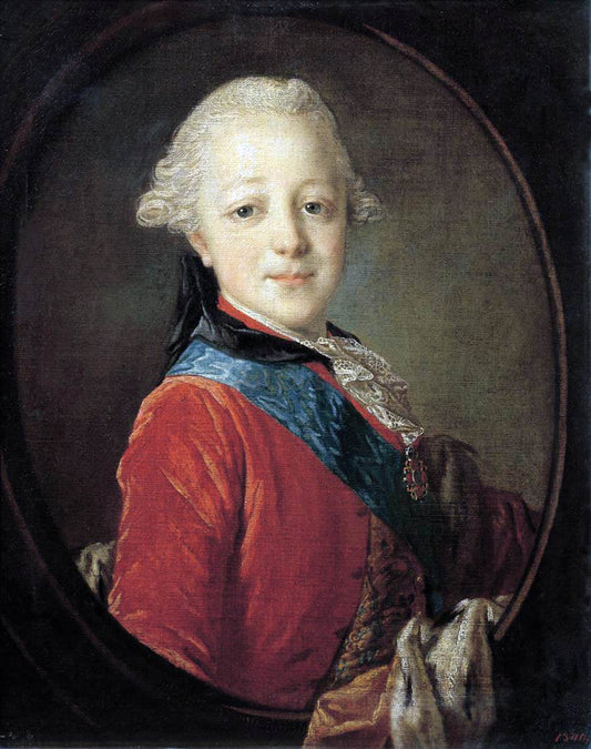  Fyodor Rokotov Portrait of Emperor Paul I as a Child - Canvas Print