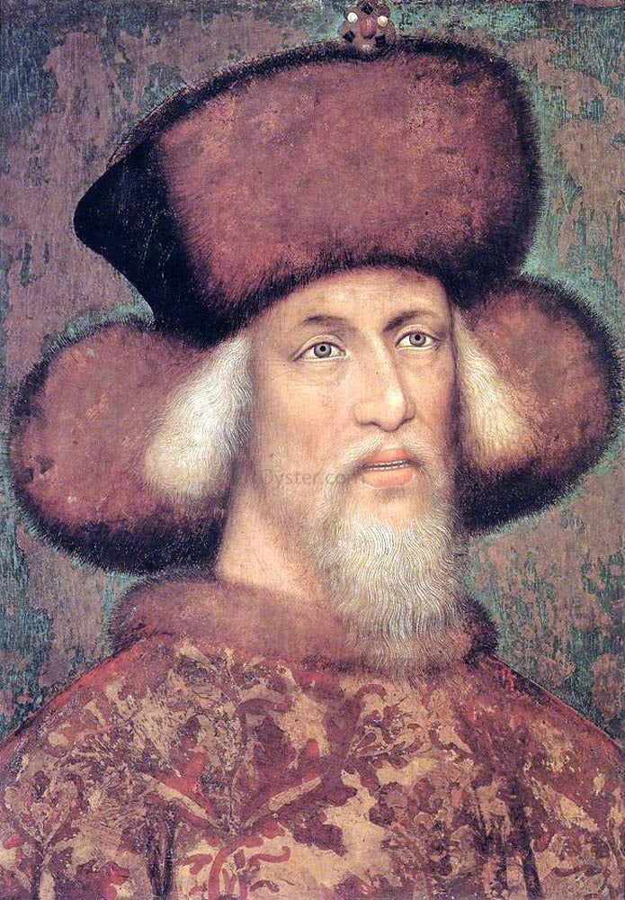  Antonio Pisanello Portrait of Emperor Sigismund of Luxembourg - Canvas Print