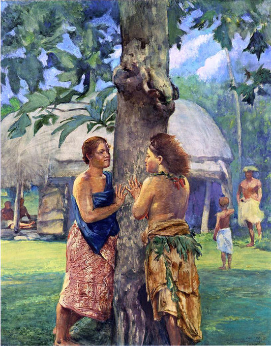  John La Farge Portrait of Faase, the Taupo of Fagaloa Bay, Samoa - Canvas Print