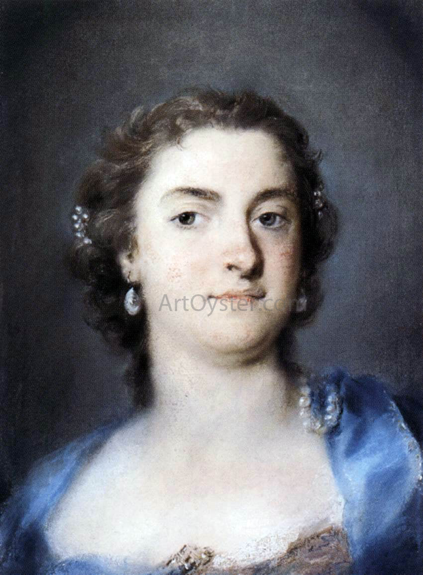  Rosalba Carriera Portrait of Faustina Bordoni Hasse - Canvas Print