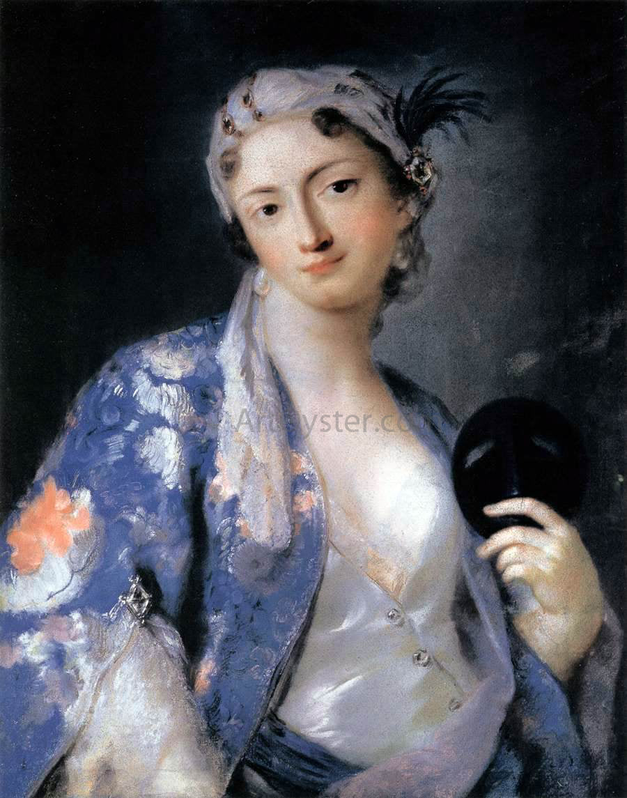  Rosalba Carriera Portrait of Felicita Sartori - Canvas Print