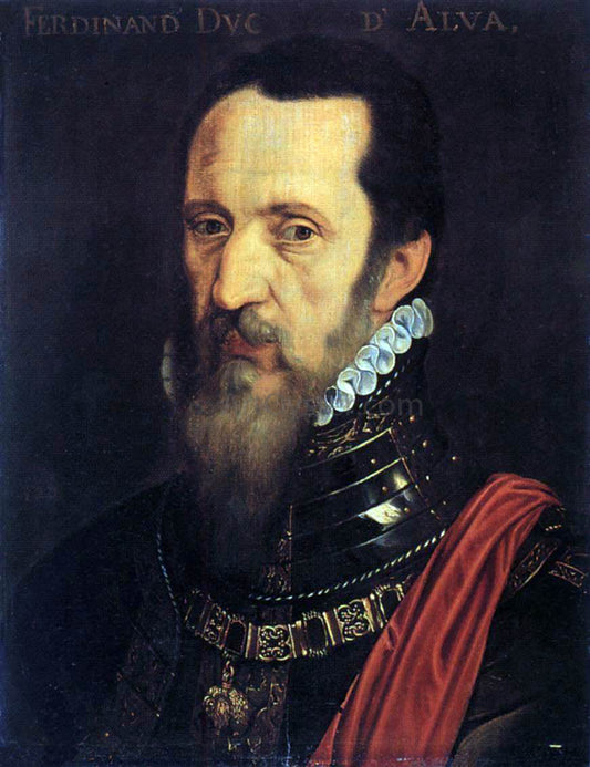  Willem Key Portrait of Ferdinand Alvarez de Toledo - Canvas Print