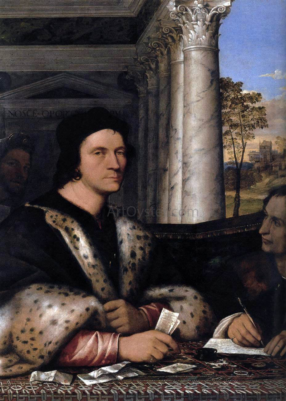  Sebastiano Del Piombo Portrait of Ferry Carondelet and his Secretaries - Canvas Print