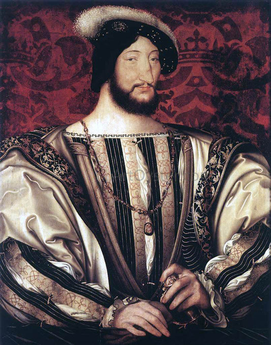  Jean Clouet Portrait of Francois I, King of France - Canvas Print