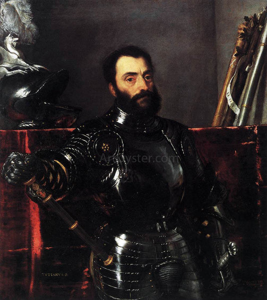 Titian Portrait of Francesco Maria della Rovere, Duke of Urbino - Canvas Print