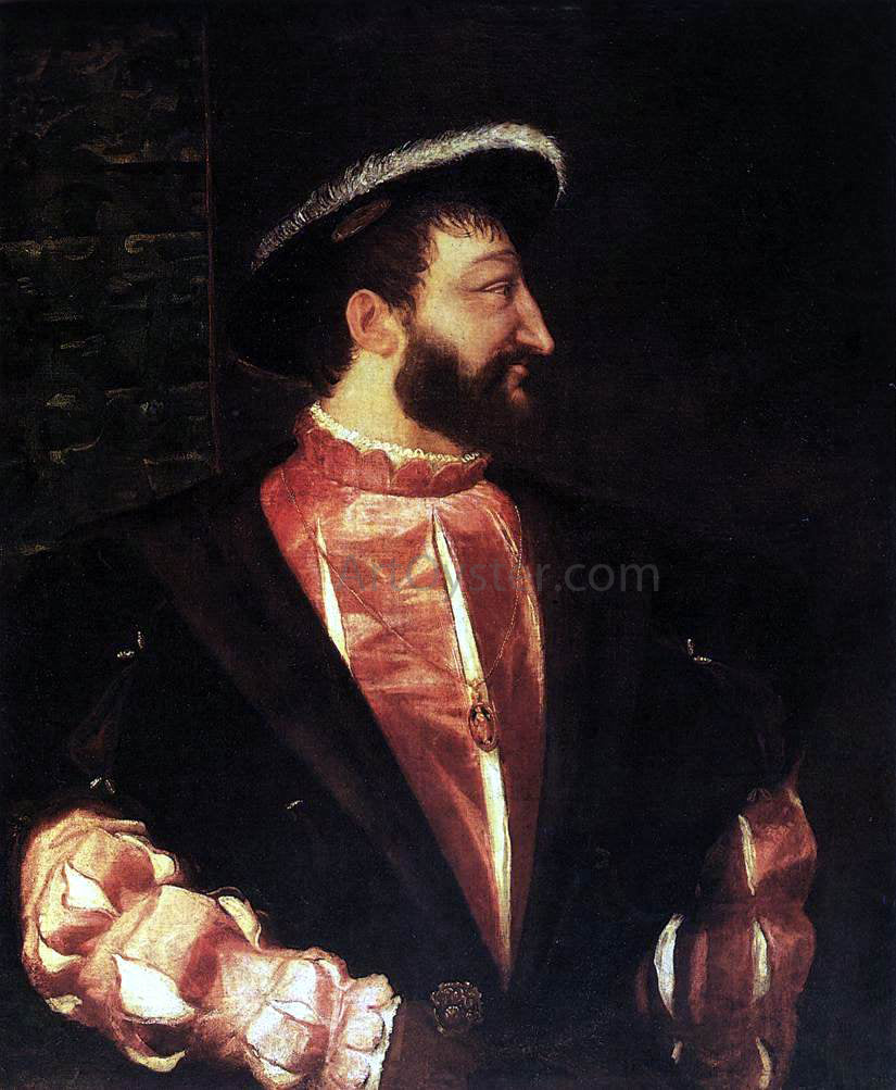  Titian Portrait of Francis I - Canvas Print