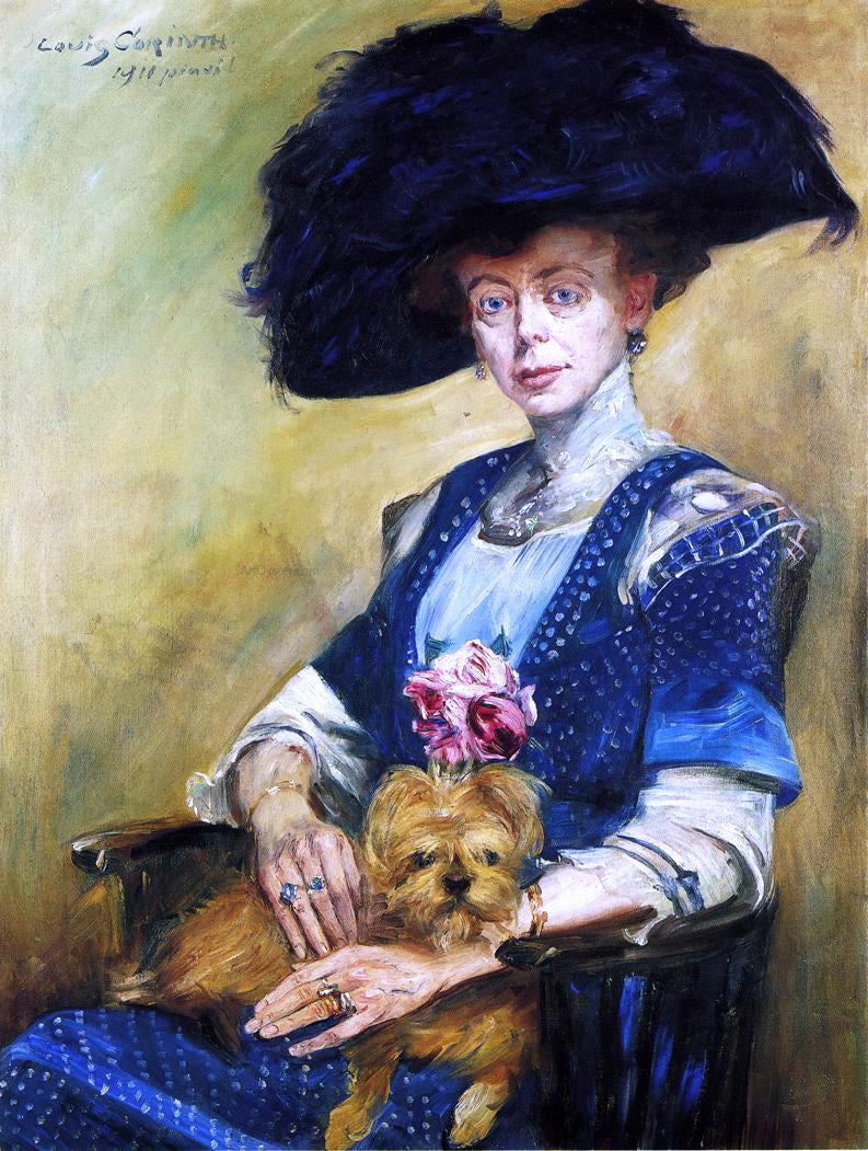  Lovis Corinth Portrait of Frau Luther - Canvas Print