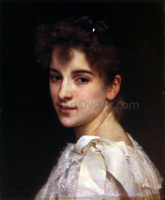  William Adolphe Bouguereau Portrait of Gabrielle Drienza - Canvas Print