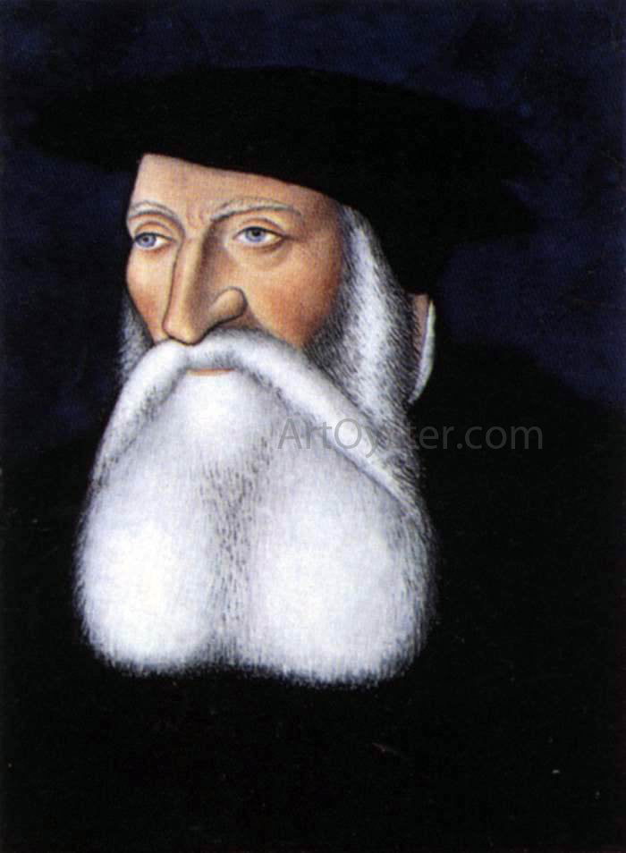  Leonard Limousin Portrait of Galiot de Genouillac - Canvas Print