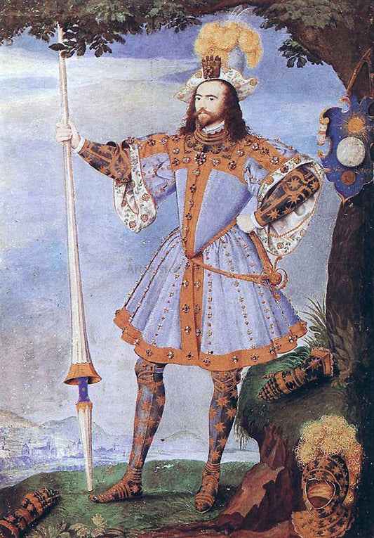  Nicholas Hilliard Portrait of George Clifford, Earl of Cumberland - Canvas Print
