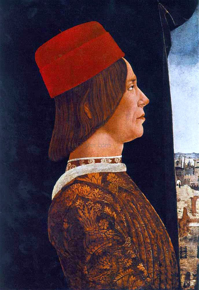  Ercole De' Roberti Portrait of Giovanni II Bentivoglio - Canvas Print