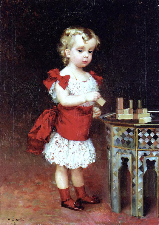  Albert Edelfelt Portrait of Grand Duke Andrei Vladimirovich as a Child - Canvas Print