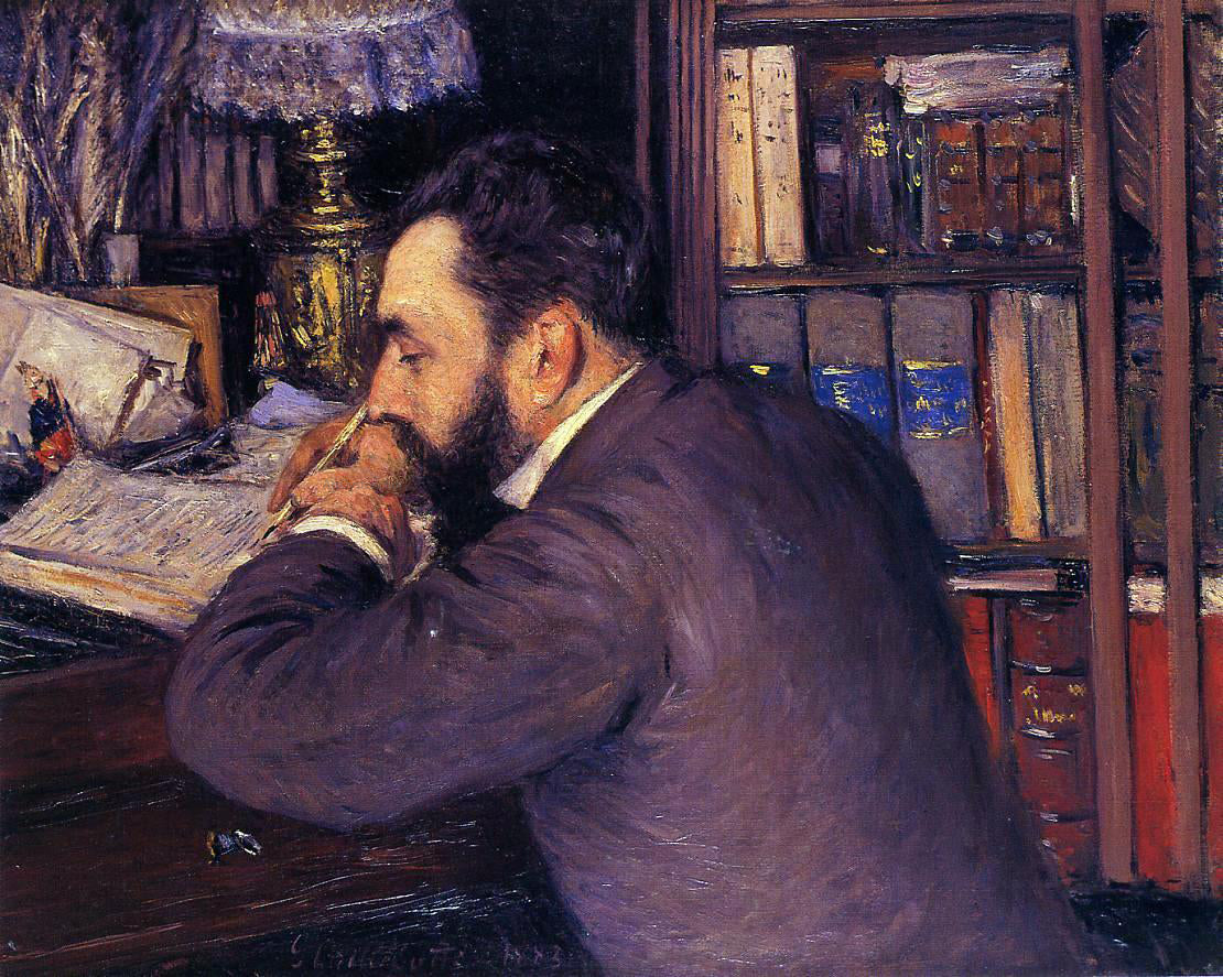  Gustave Caillebotte Portrait of Henri Cordier - Canvas Print