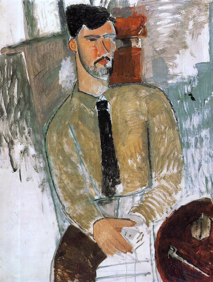  Amedeo Modigliani Portrait of Henri Laurens - Canvas Print