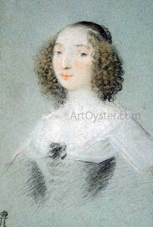  Claude Mellan Portrait of Henriette-Marie de Buade-Frontenac - Canvas Print