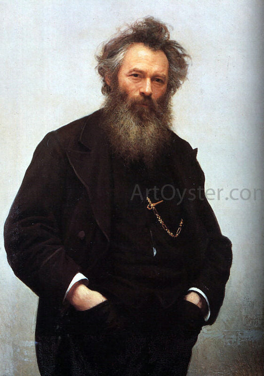  Ivan Nikolaevich Kramskoy Portrait of Ivan I. Shishkin - Canvas Print