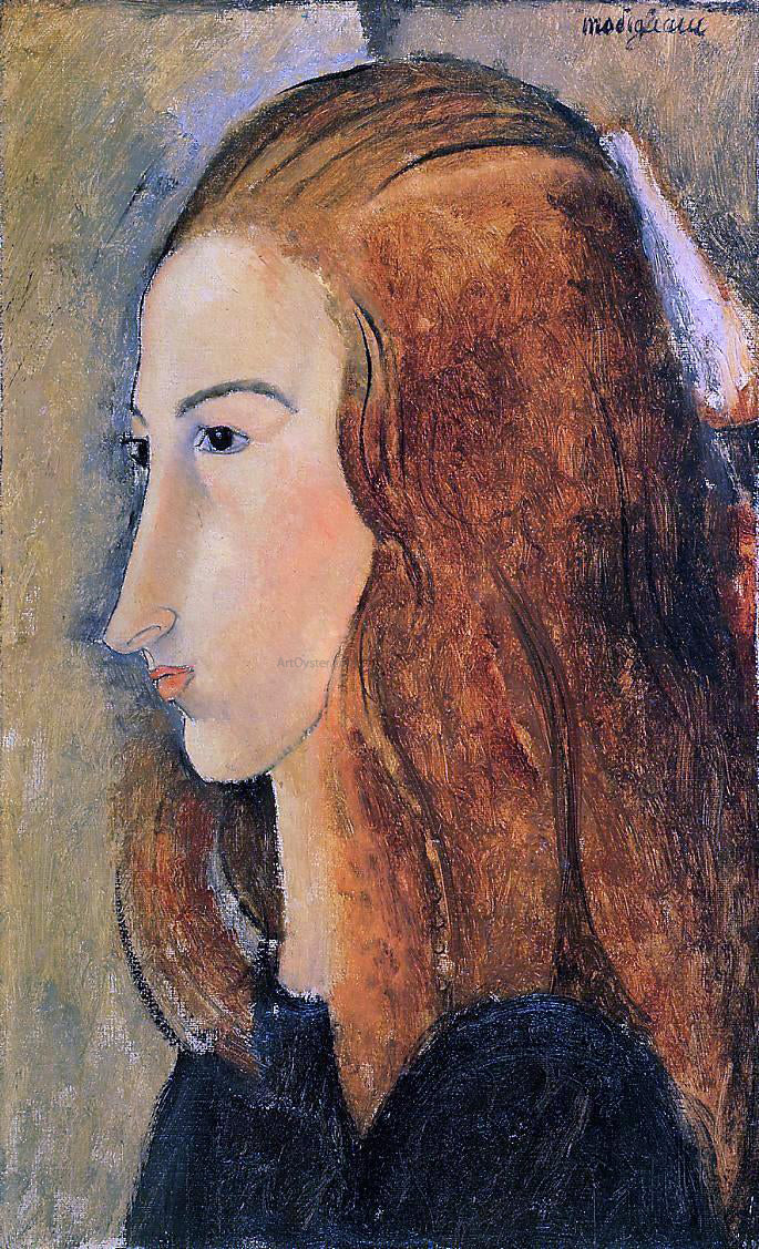  Amedeo Modigliani Portrait of Jeanne Hebuterne - Canvas Print