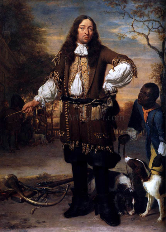  Johannes Verkolje Portrait of Johan de la Faille - Canvas Print