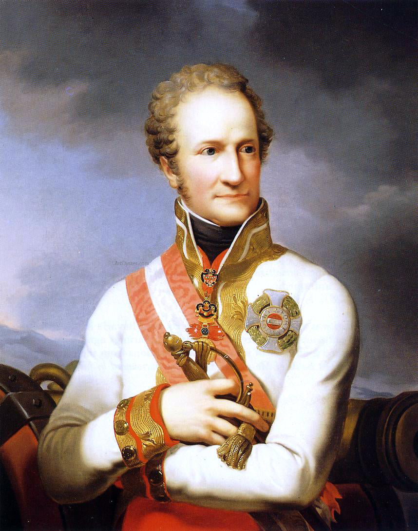  The Younger Johann Baptist Lampi Portrait of Johann II von Liechtenstein (1760 - 1836) - Canvas Print
