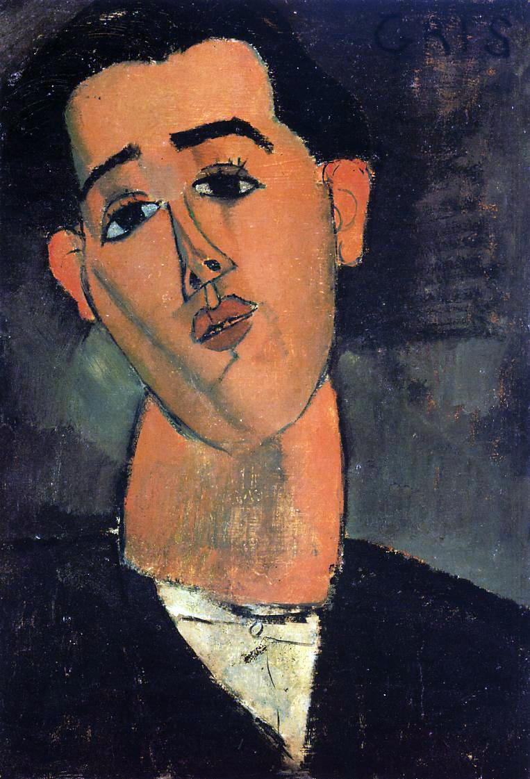  Amedeo Modigliani Portrait of Juan Gris - Canvas Print