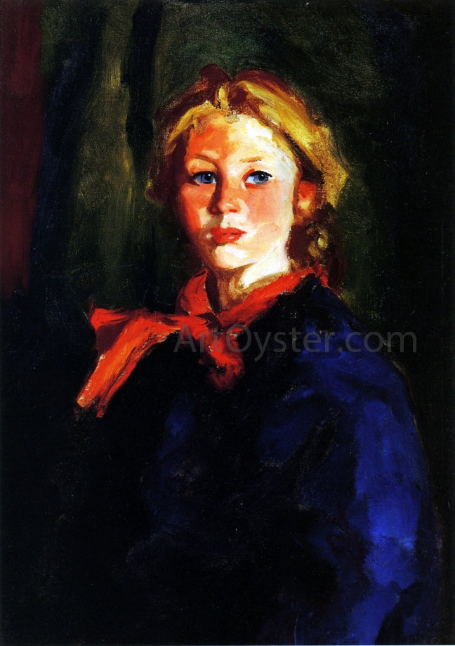  Robert Henri Portrait of Katie McNamara - Canvas Print