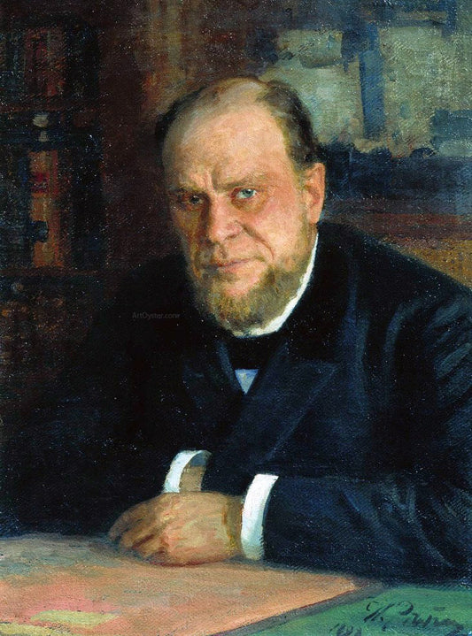  Ilia Efimovich Repin Portrait of Lawyer Anatoly Fyodorovich Koni - Canvas Print