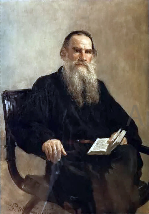  Ilya Repin Portrait of Leo Tolstoy - Canvas Print