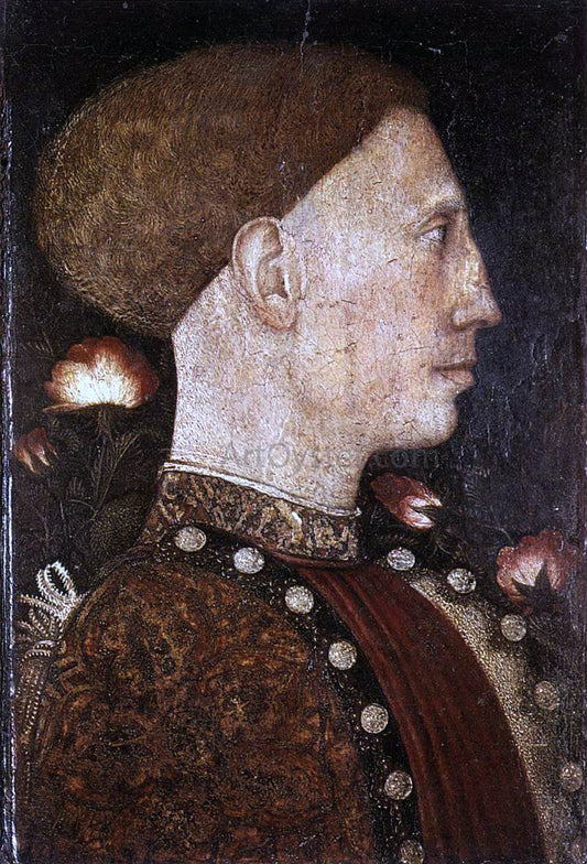  Antonio Pisanello Portrait of Leonello d'Este - Canvas Print