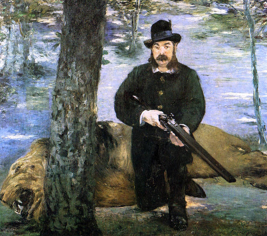  Edouard Manet Portrait of M. Pertuiset, the Lion Hunter - Canvas Print