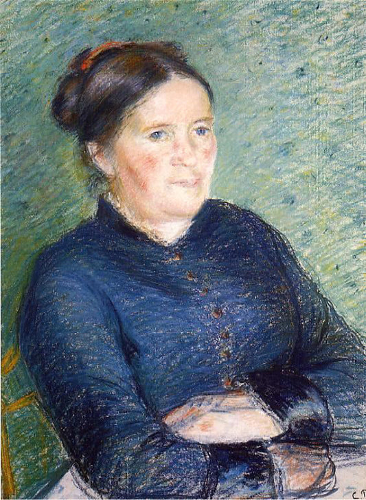  Camille Pissarro Portrait of Madame Pissarro - Canvas Print