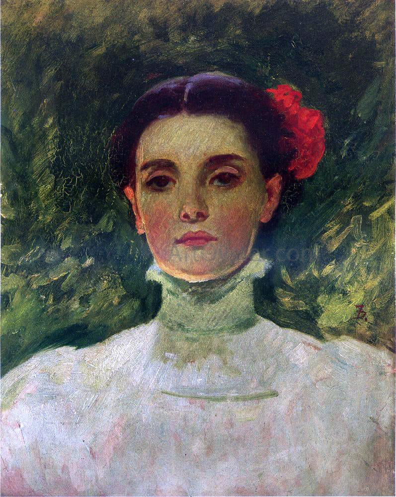  Frank Duveneck Portrait of Maggie Wilson - Canvas Print