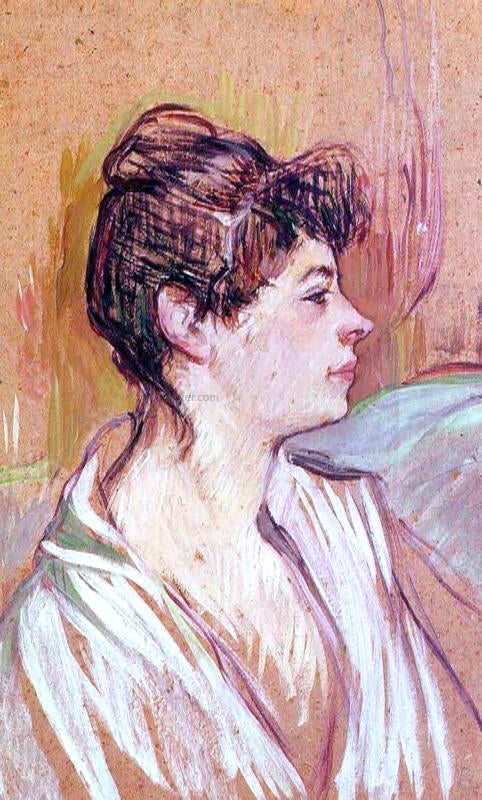  Henri De Toulouse-Lautrec Portrait of Marcelle - Canvas Print