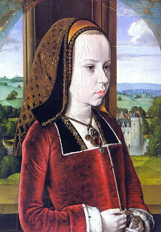  Master of Moulins Portrait of Margaret of Austria (Portrait of a Young Princess) - Canvas Print