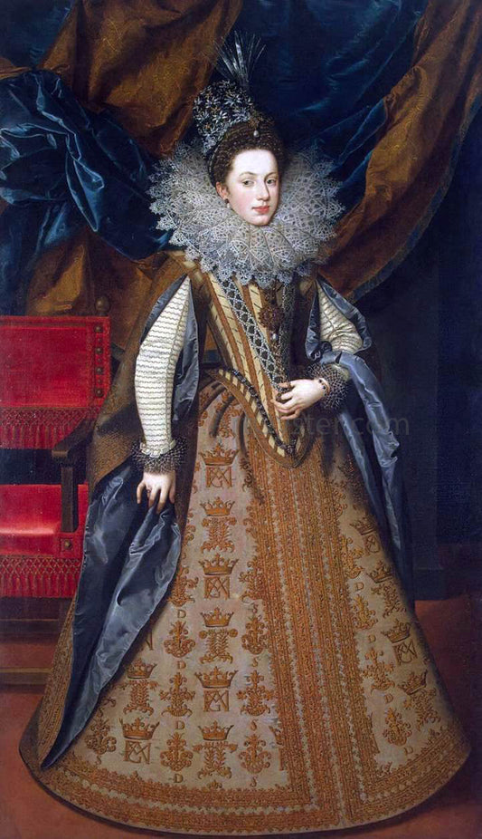  The Younger Frans Pourbus Portrait of Margaret of Savoy, Duchess of Mantua - Canvas Print