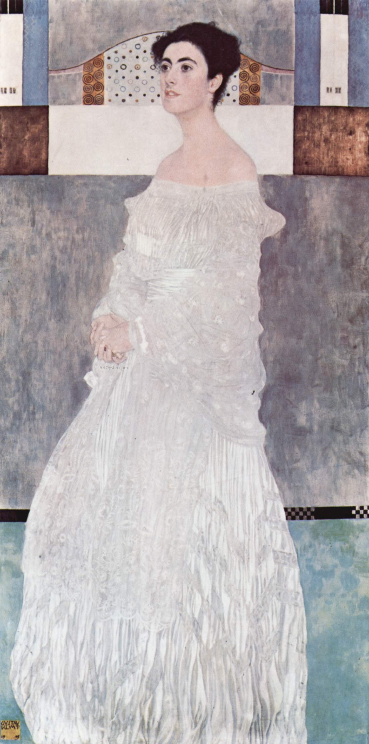  Gustav Klimt Portrait of Margarethe Stonborough-Wittgenstein - Canvas Print