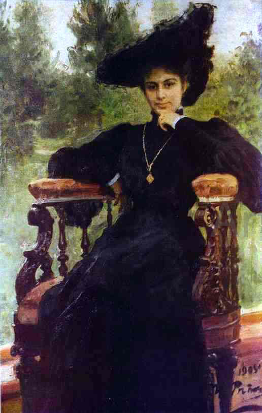  Ilia Efimovich Repin Portrait of Maria Andreeva - Canvas Print