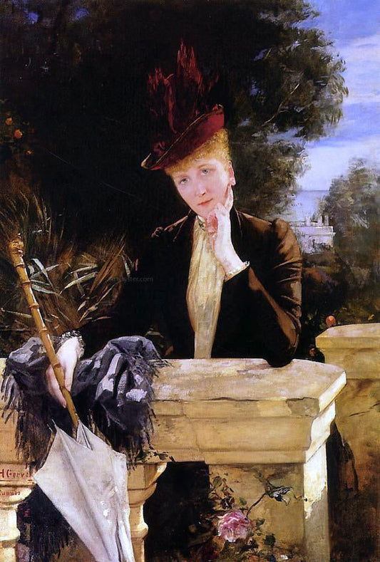  Henri Gervex Portrait of Marie Clotilde de Faret, Comtesse de Fournes - Canvas Print