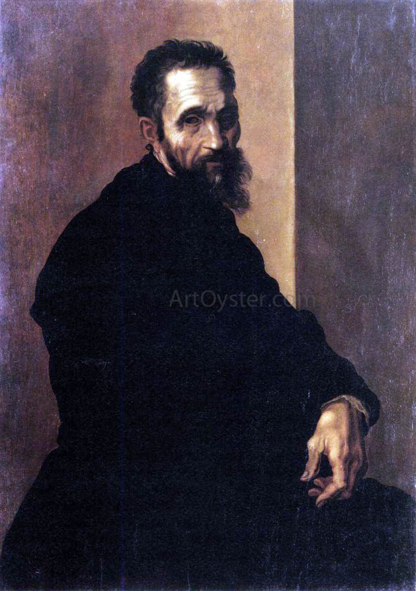  Jacopino Del Conte Portrait of Michelangelo - Canvas Print