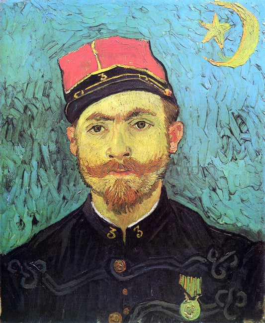  Vincent Van Gogh Portrait of Milliet, Second Lieutnant of the Zouaves - Canvas Print