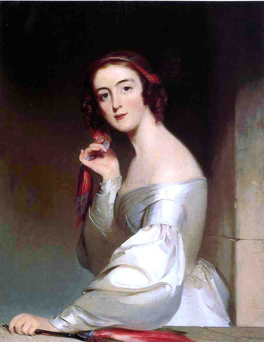  Thomas Sully Portrait of Miss Ann Elliott, Beaufort, South Carolina - Canvas Print