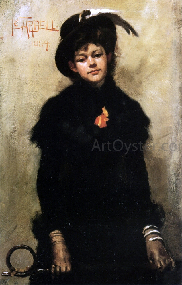  Edmund Tarbell Portrait of Miss McKay - Canvas Print