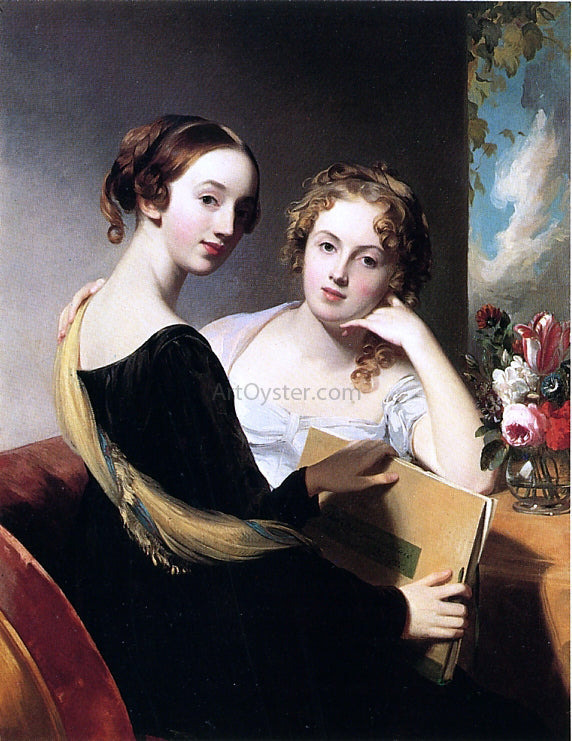  Thomas Sully Portrait of Misses Mary and Emily McEuen - Canvas Print