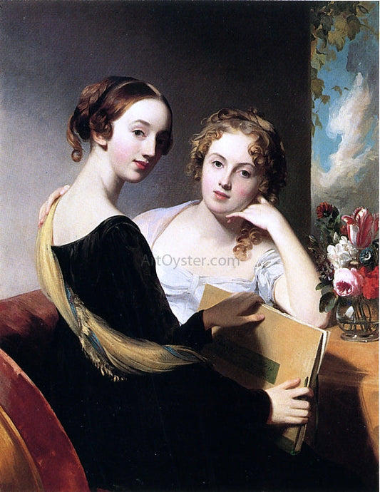  Thomas Sully Portrait of Misses Mary and Emily McEuen - Canvas Print