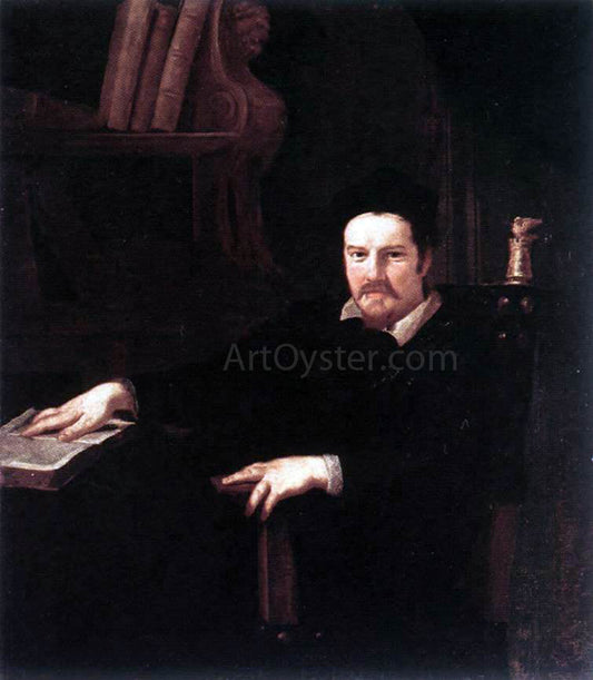  Andrea Sacchi Portrait of Monsignor Clemente Merlini - Canvas Print