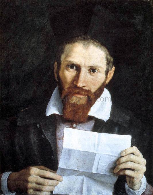  Domenichino Portrait of Monsignor Giovanni Battista Agucchi - Canvas Print