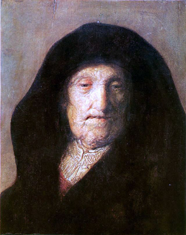  Rembrandt Van Rijn Portrait of Mother of Rembrandt - Canvas Print