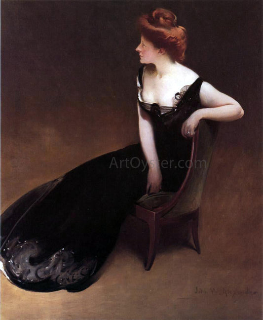  John White Alexander Portrait of Mrs. V (Mrs. Herman Duryea) - Canvas Print